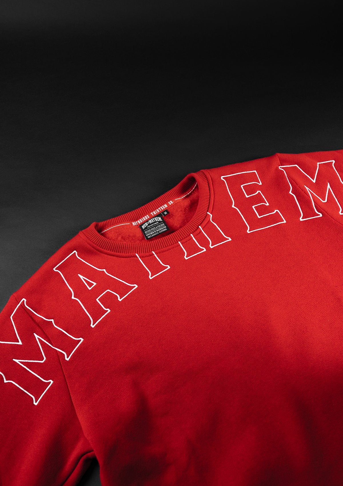 Crewneck Crook R/W - MEN OF MAYHEM - ALAIKO-EXCHANGES-MM-M-1040-CCR-RW - Crook - Men