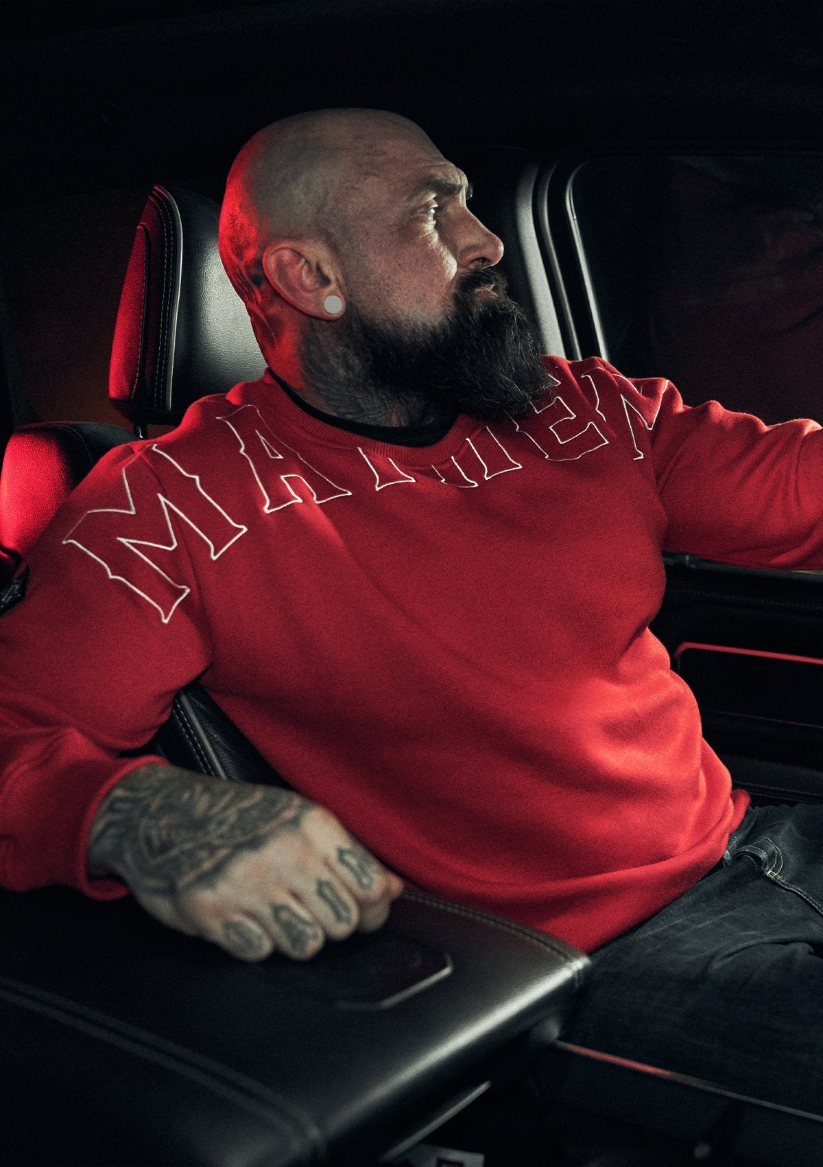 Crewneck Crook R/W - MEN OF MAYHEM - ALAIKO-EXCHANGES-MM-M-1040-CCR-RW - Crook - Men