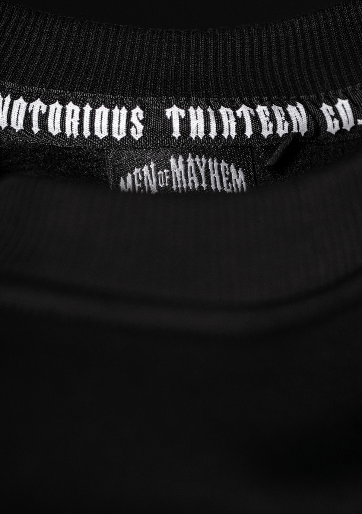 Crewneck Original Black - MEN OF MAYHEM - ALAIKO - EXCHANGES - MM - M - 1040 - CO - BL - black - crewneck