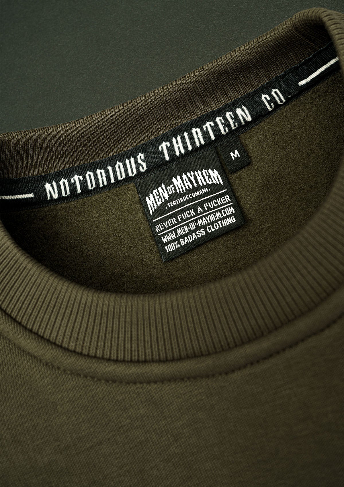 Crewneck Original Khaki - MEN OF MAYHEM - ALAIKO - EXCHANGES - MM - M - 1040 - CO - KK - crewneck - Crewneck Original