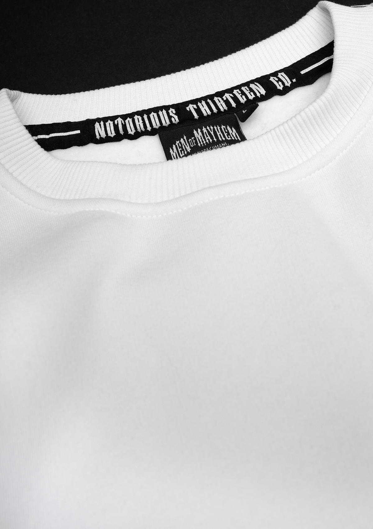 Crewneck Original White - MEN OF MAYHEM - ALAIKO - EXCHANGES - MM - M - 1040 - CO - WH - crewneck - Crewneck Original