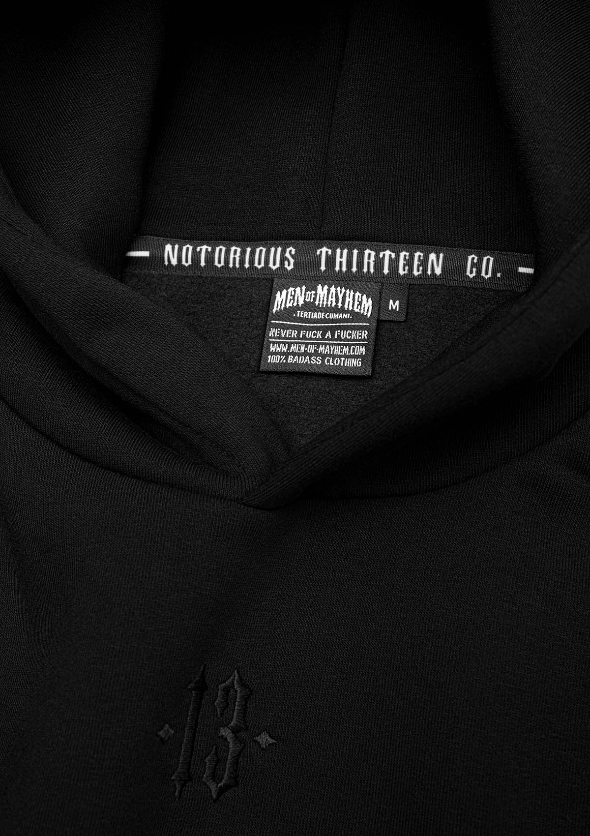 Hoody Mayhem Rideout B/B - MEN OF MAYHEM - ALAIKO - EXCHANGES - MM - M - 1050 - HMRO - BB - black - Hoodies