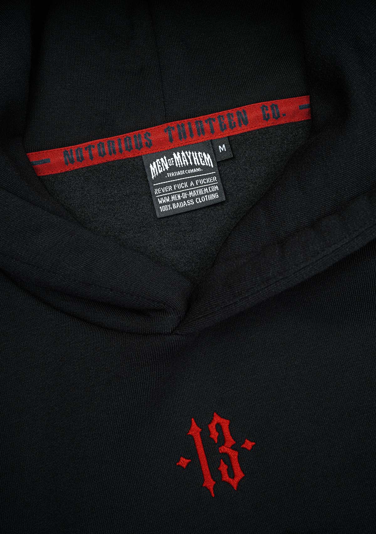 Hoody Mayhem Rideout S/R - MEN OF MAYHEM - ALAIKO - EXCHANGES - MM - M - 1050 - HMRO - SR - black - Hoodies