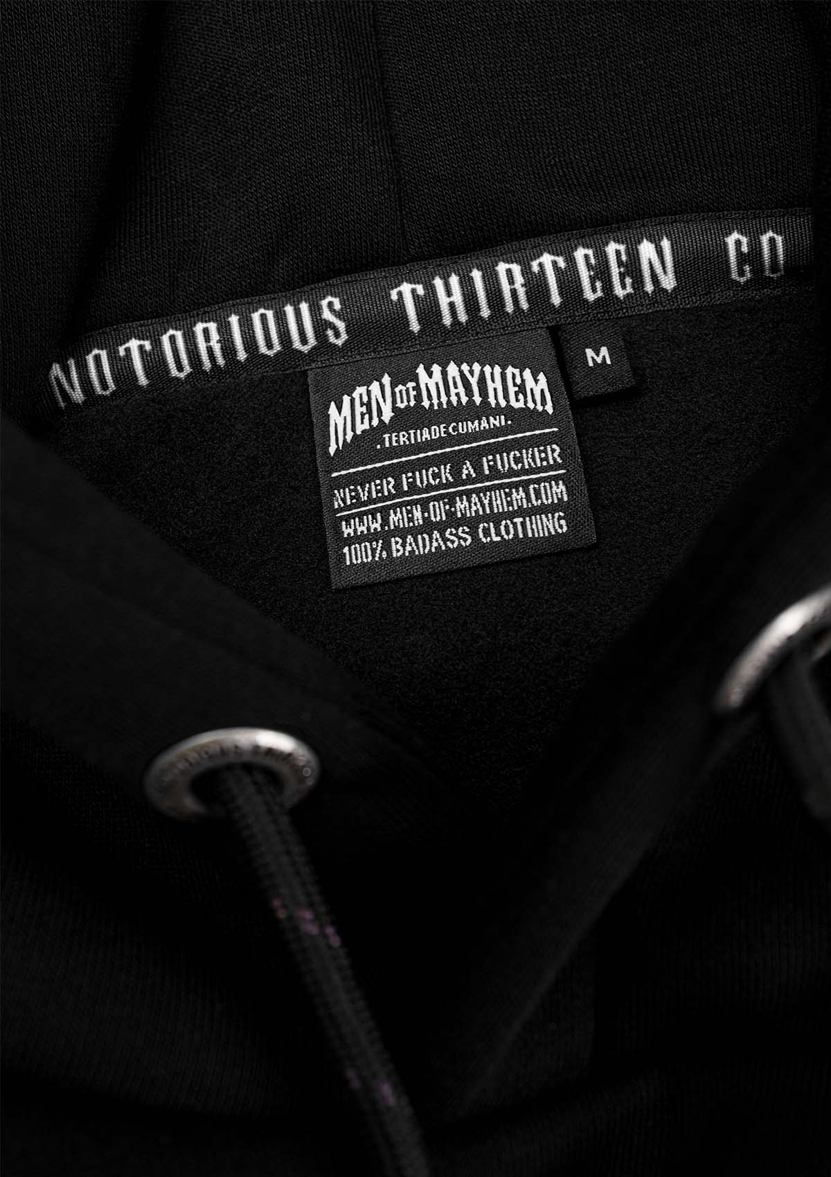 Hoody TNT FLAG B/R/W - MEN OF MAYHEM - ALAIKO - EXCHANGES - MM - M - 1050 - HTNT - F - BRW - black - Hoodies