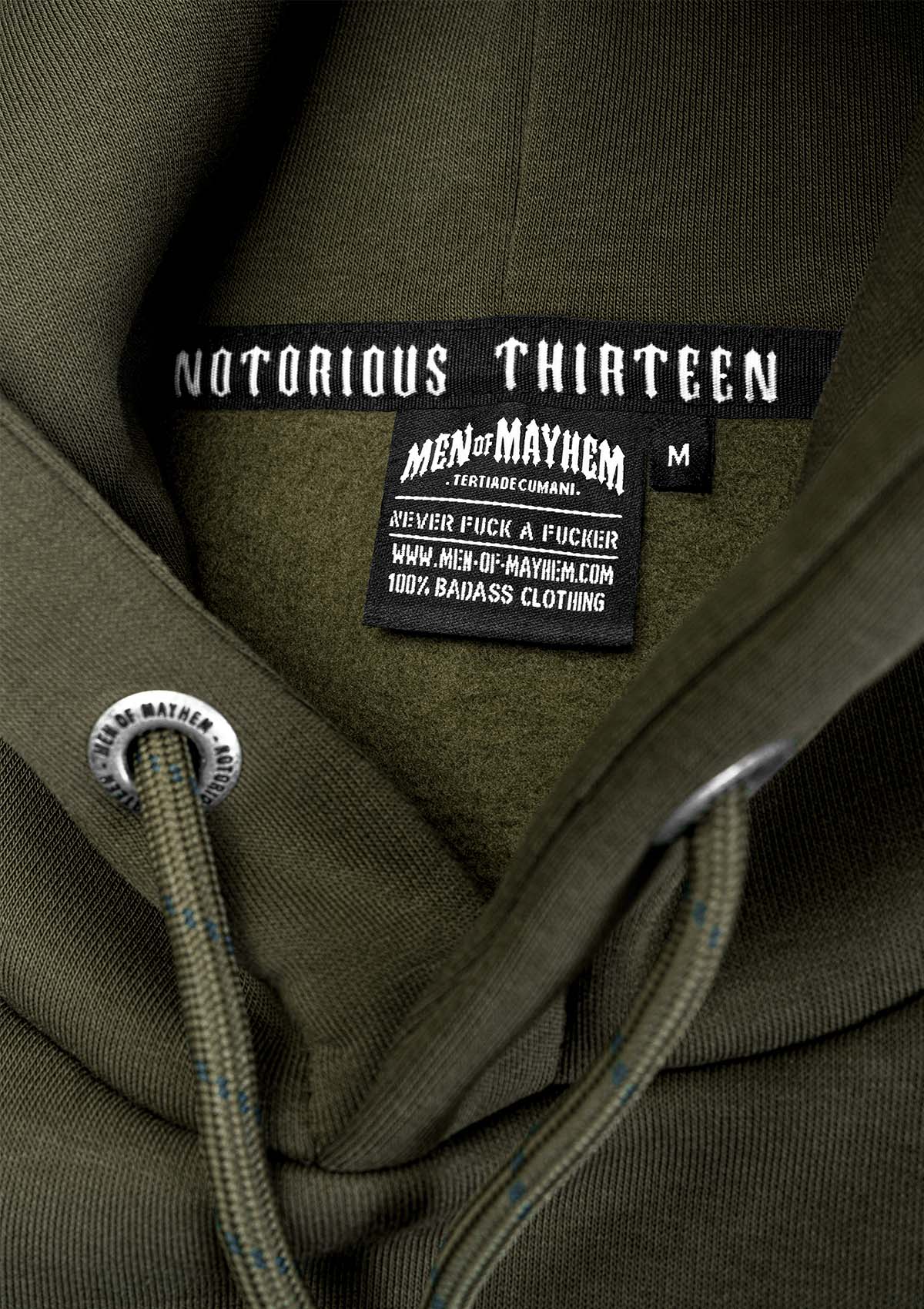 Hoody TNT FLAG K/R/W - MEN OF MAYHEM - ALAIKO - EXCHANGES - MM - M - 1050 - HTNT - F - KRW - Hoodies - Khaki