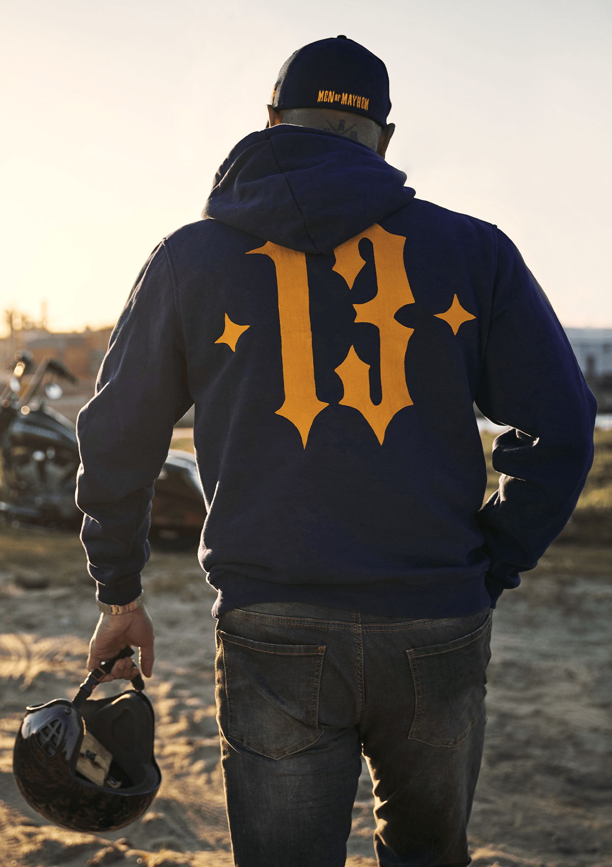 Hoodie Mayhem Classic N/G MK3 - MEN OF MAYHEM - ALAIKO - EXCHANGES - MM - M - 1050 - MH - NG - MK3 - Blau - blue