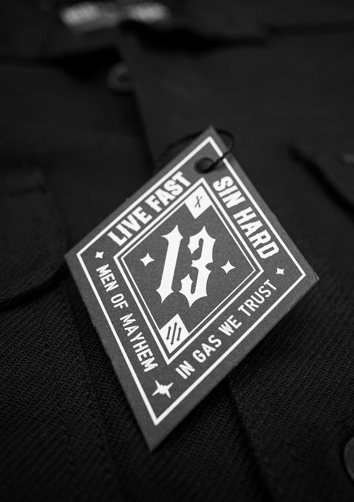 Flanellhemd All Black / Heavy D. - MEN OF MAYHEM - ALAIKO - EXCHANGES - MM - M - 1060 - FH - AB - Flanellhemd - Hemden