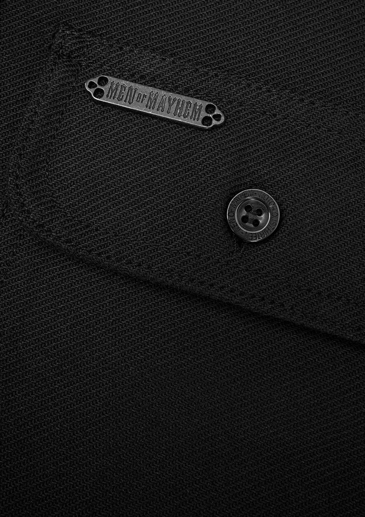 Flanellhemd All Black / Heavy D. - MEN OF MAYHEM - ALAIKO - EXCHANGES - MM - M - 1060 - FH - AB - Flanellhemd - Hemden