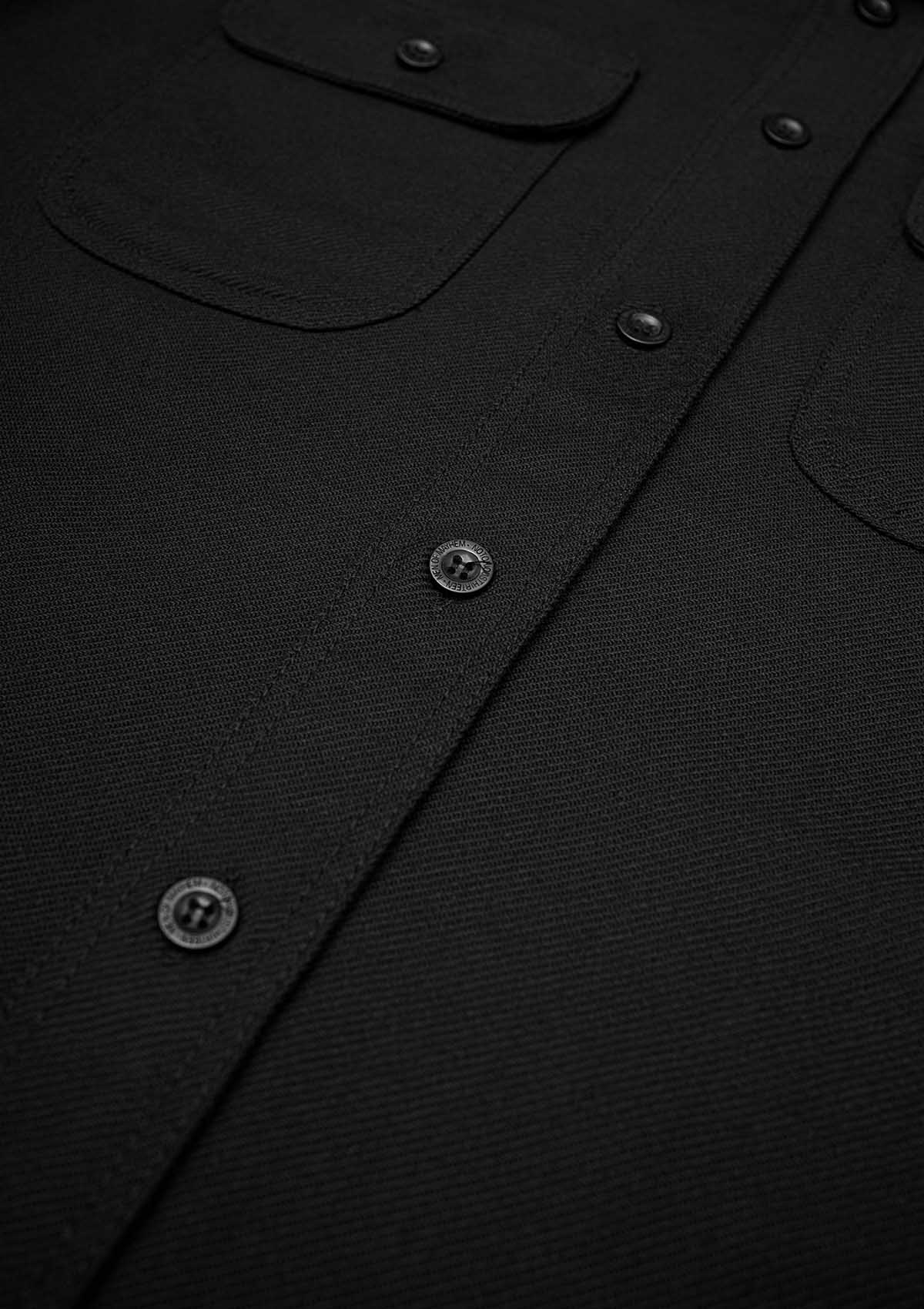 Flanellhemd All Black / Heavy D. - MEN OF MAYHEM - ALAIKO - EXCHANGES - MM - M - 1060 - FH - AB - Flanellhemd - Hemden