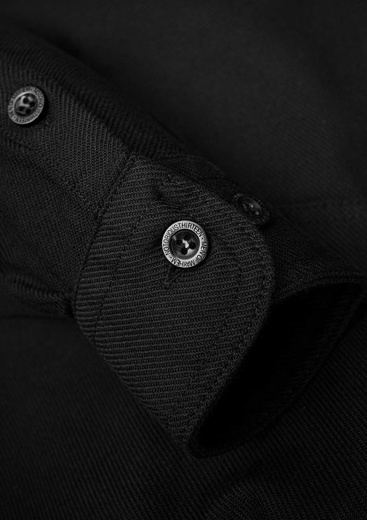 Flanellhemd All Black / Heavy D. - MEN OF MAYHEM - ALAIKO - EXCHANGES - MM - M - 1060 - FH - AB - Flanellhemd - Hemden