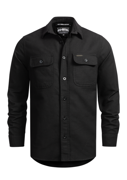 Flannel Shirt All Black / Heavy D.