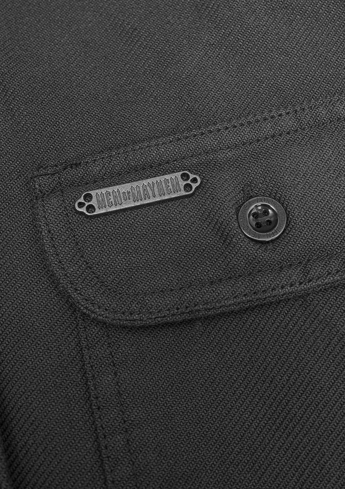 Flanellhemd Grey / Heavy D. - MEN OF MAYHEM - ALAIKO - EXCHANGES - MM - M - 1060 - FH - AG - Flanellhemd - Grau