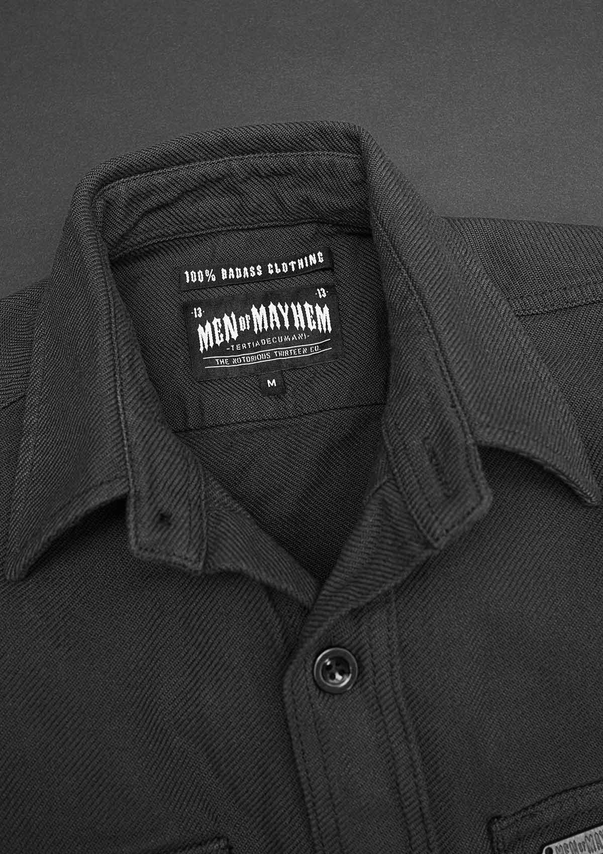 Flanellhemd Grey / Heavy D. - MEN OF MAYHEM - ALAIKO - EXCHANGES - MM - M - 1060 - FH - AG - Flanellhemd - Grau