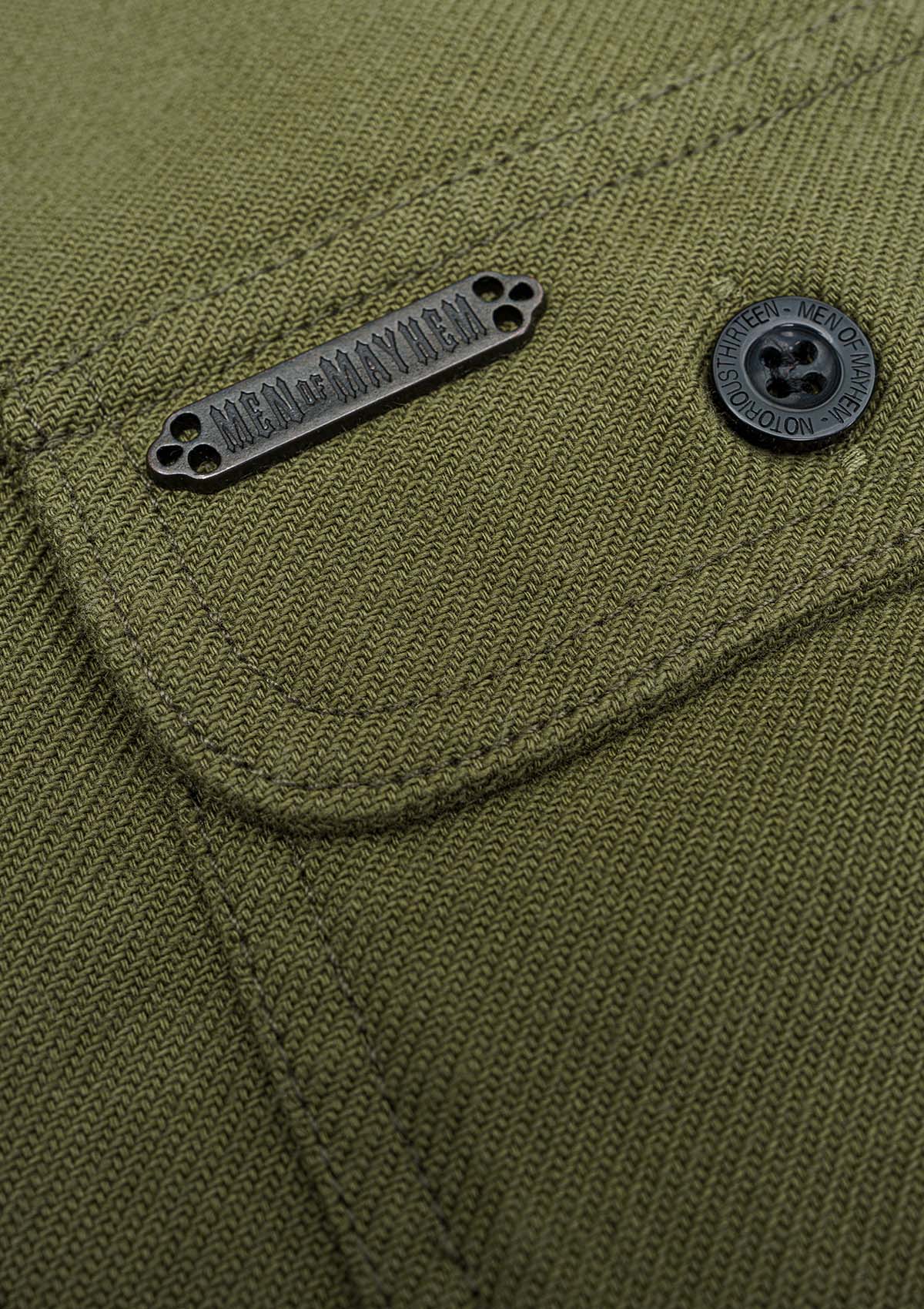 Flanellhemd Olive / Heavy D. - MEN OF MAYHEM - ALAIKO - EXCHANGES - MM - M - 1060 - FH - AO - Flanellhemd - Hemden