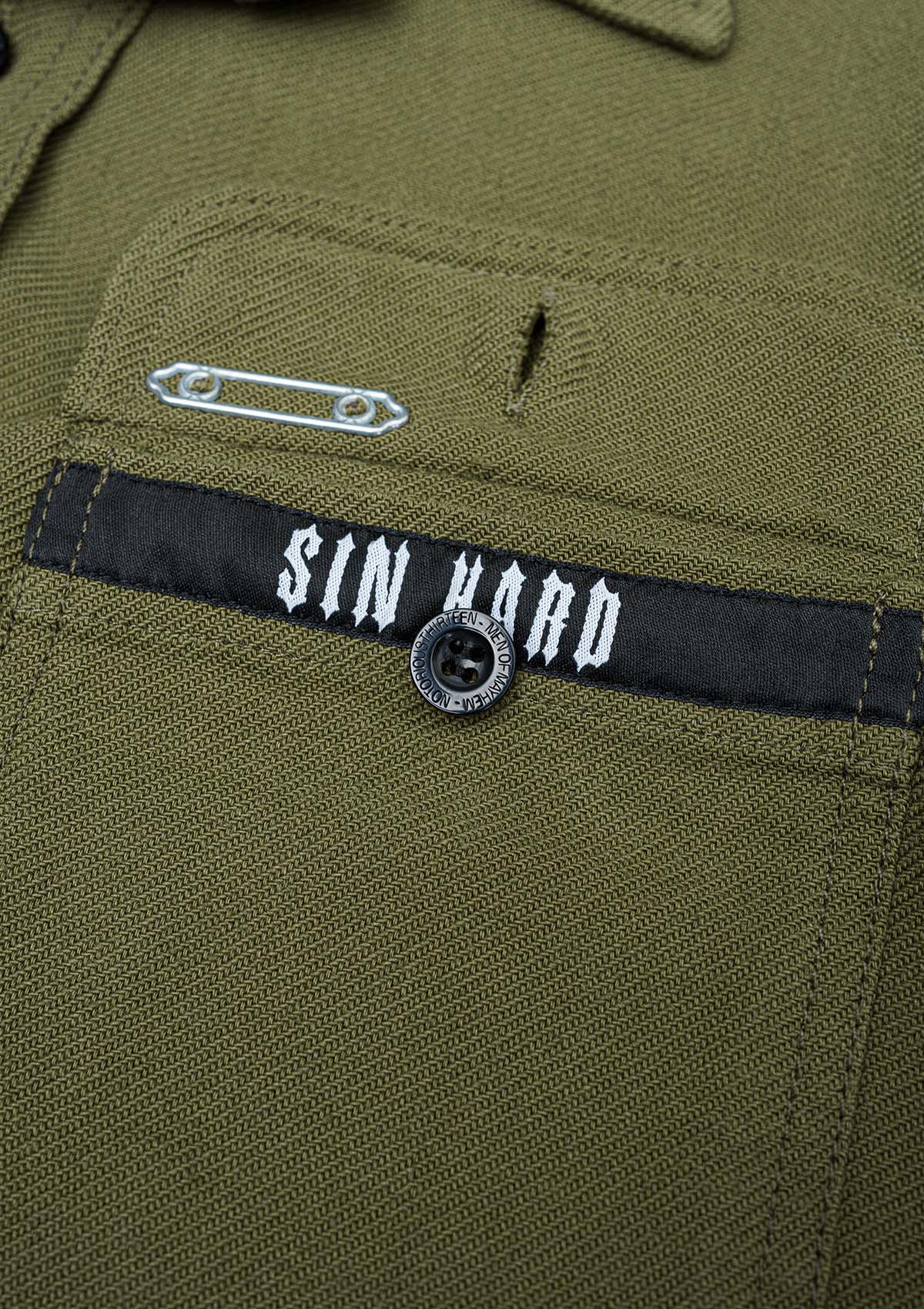 Flanellhemd Olive / Heavy D. - MEN OF MAYHEM - ALAIKO - EXCHANGES - MM - M - 1060 - FH - AO - Flanellhemd - Hemden