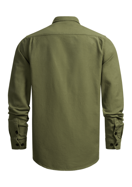 Flanellhemd Olive / Heavy D. - MEN OF MAYHEM - ALAIKO - EXCHANGES - MM - M - 1060 - FH - AO - Flanellhemd - Hemden