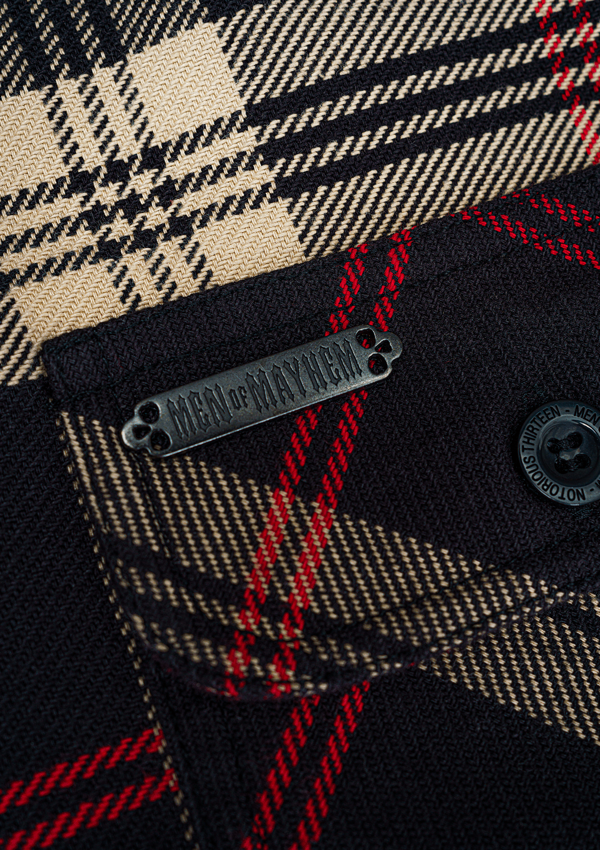 Flanellhemd Bourbon / Heavy D. - MEN OF MAYHEM - ALAIKO - EXCHANGES - MM - M - 1060 - FH - BB - Flanellhemd - Hemden