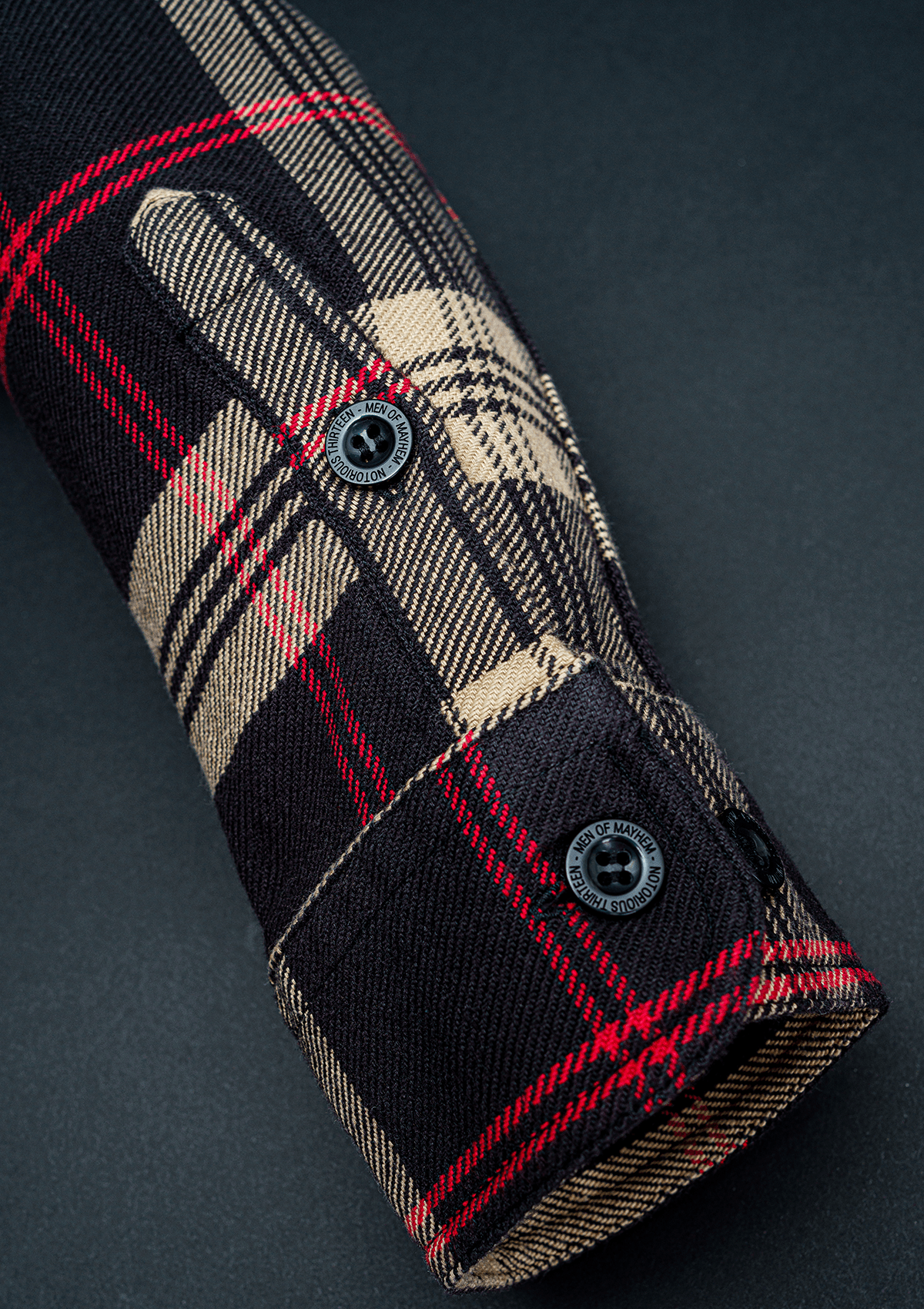 Flanellhemd Bourbon / Heavy D. - MEN OF MAYHEM - ALAIKO - EXCHANGES - MM - M - 1060 - FH - BB - Flanellhemd - Hemden