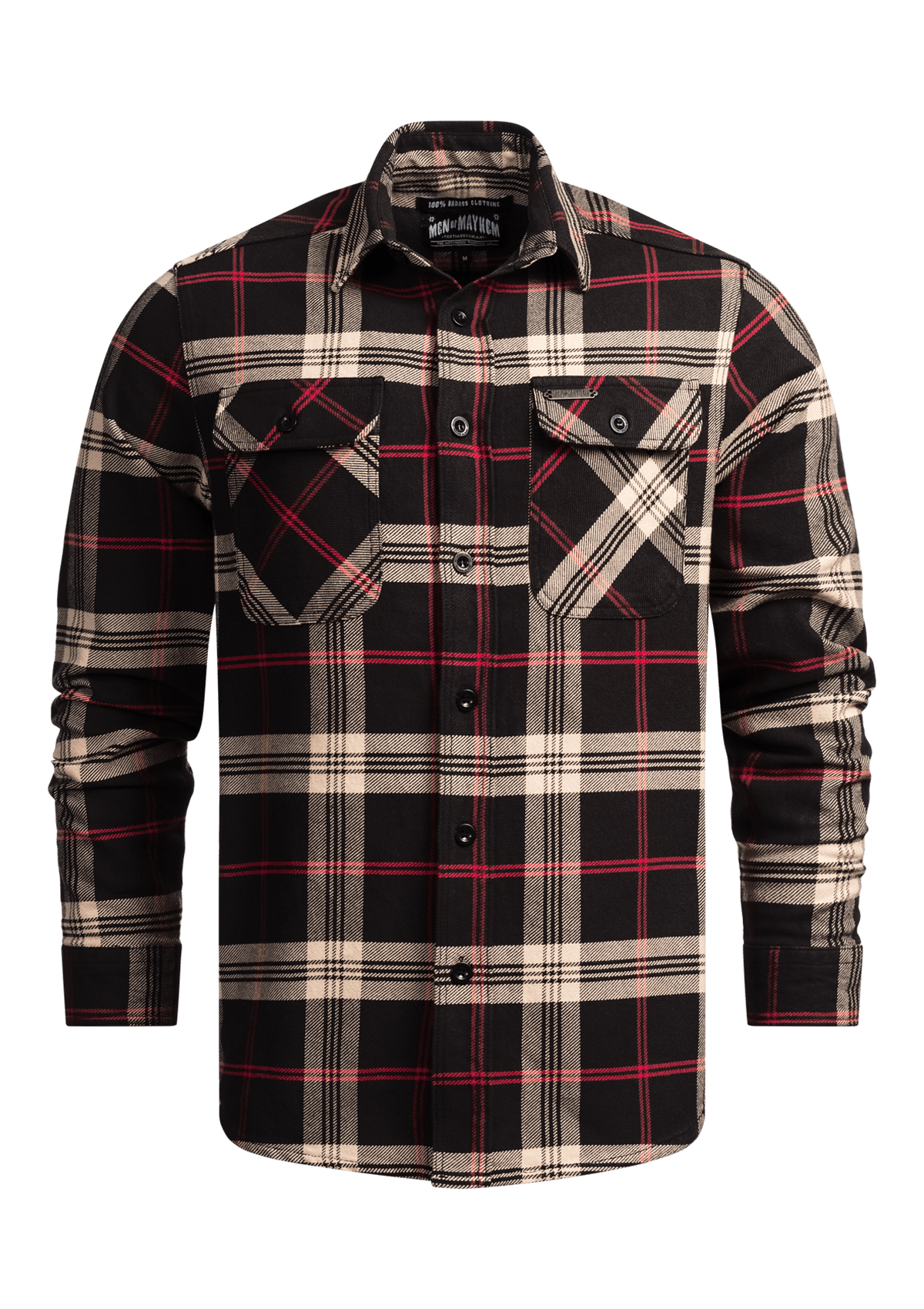 Flanellhemd Bourbon / Heavy D. - MEN OF MAYHEM - ALAIKO - EXCHANGES - MM - M - 1060 - FH - BB - Flanellhemd - Hemden