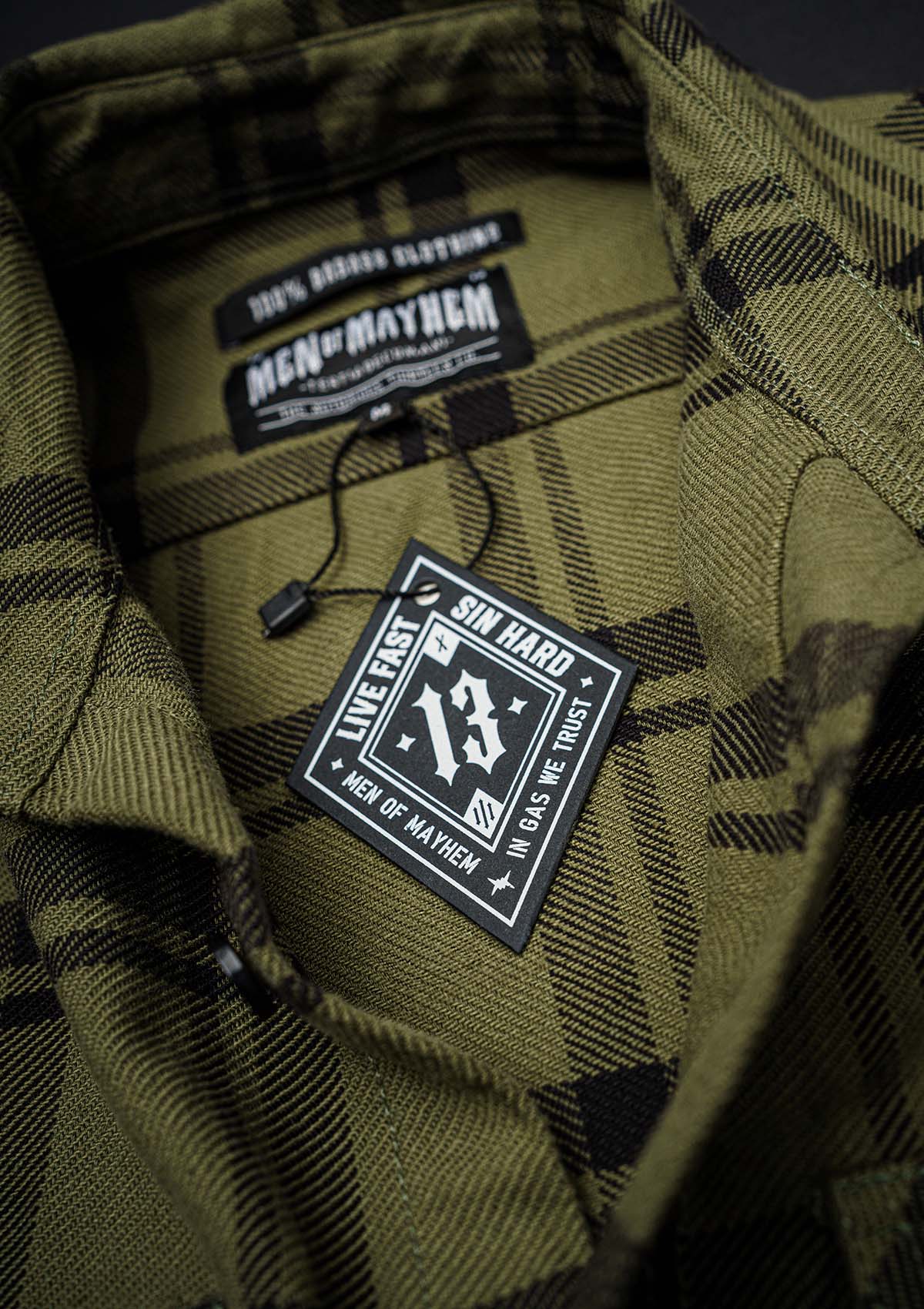 Flanellhemd Badlands / Heavy D. - MEN OF MAYHEM - ALAIKO - EXCHANGES - MM - M - 1060 - FH - BL - Flanellhemd - Hemden