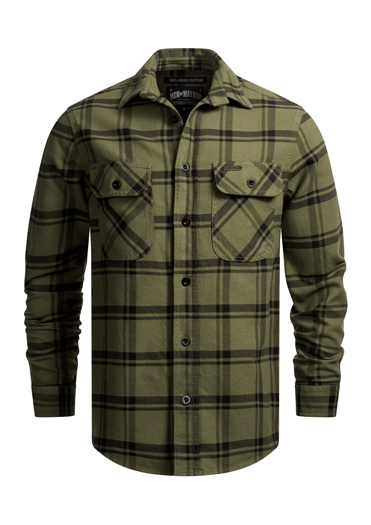 Flanellhemd Badlands / Heavy D. - MEN OF MAYHEM - ALAIKO - EXCHANGES - MM - M - 1060 - FH - BL - Flanellhemd - Hemden