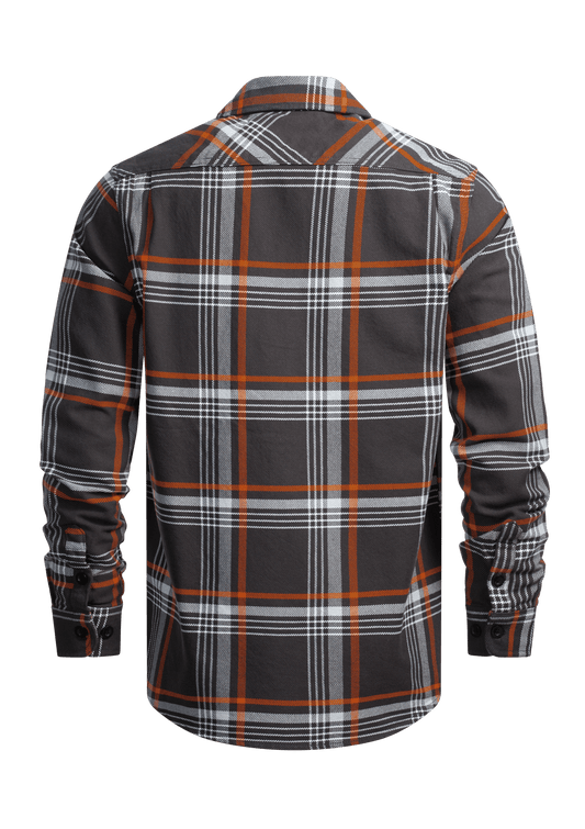 Flanellhemd Ember / Heavy D. - MEN OF MAYHEM - ALAIKO - EXCHANGES - MM - M - 1060 - FH - EB - Flanellhemd - Grau