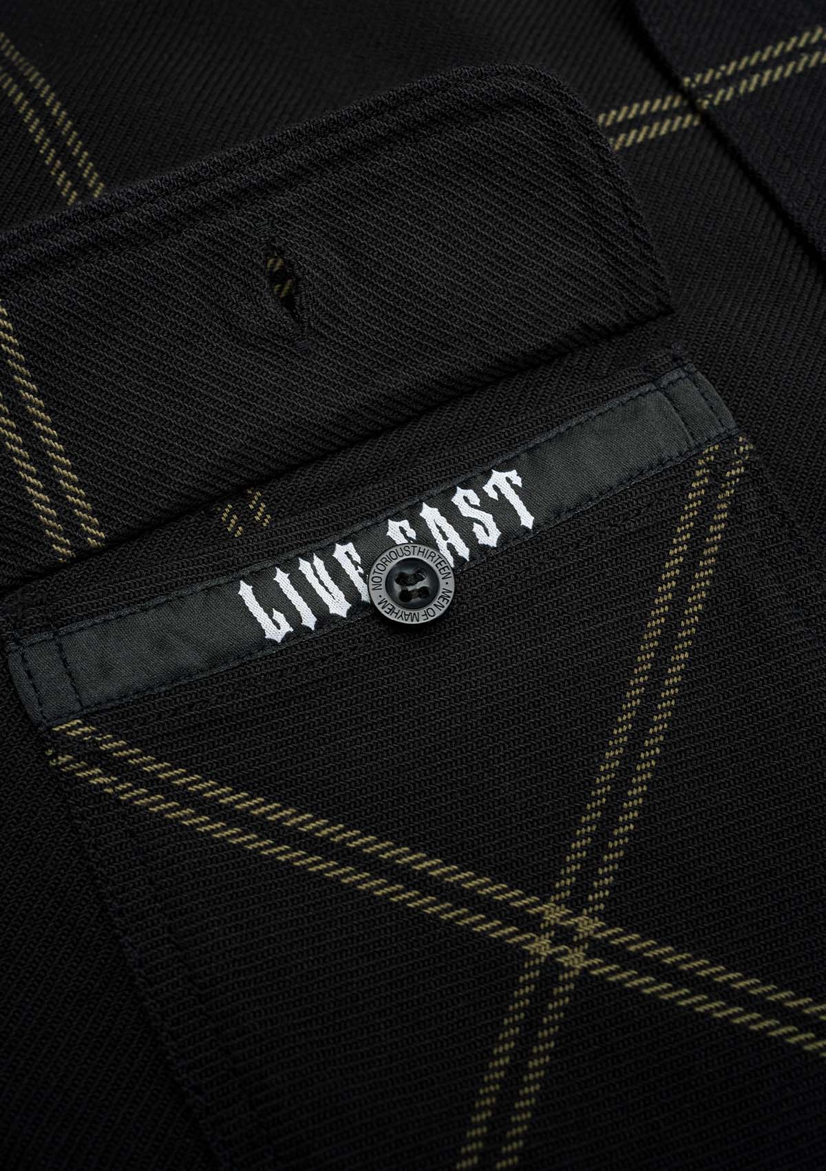 Flanellhemd Grift / Heavy D. - MEN OF MAYHEM - ALAIKO - EXCHANGES - MM - M - 1060 - FH - GH - black - Flanellhemd