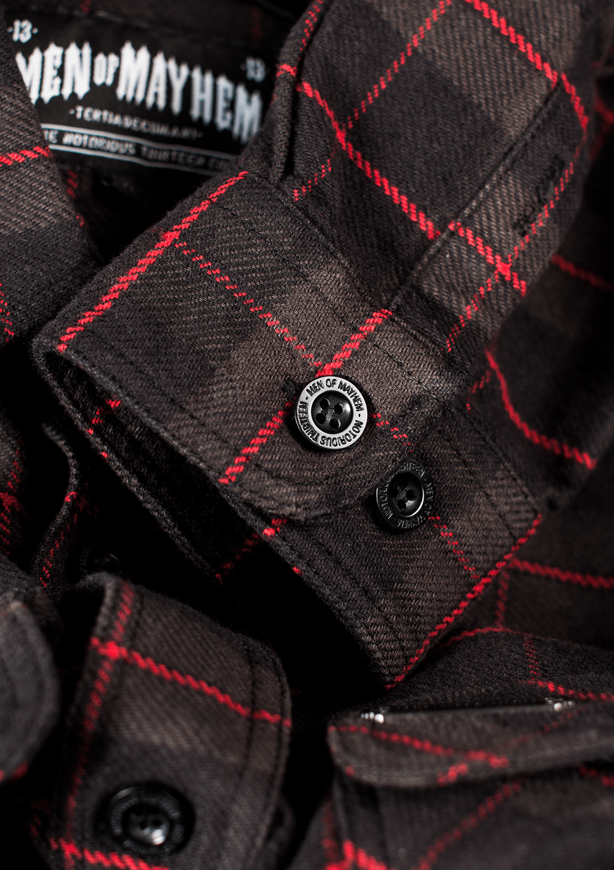 Flanellhemd Hellhound / Heavy D. - MEN OF MAYHEM - ALAIKO - EXCHANGES - MM - M - 1060 - FH - HH - Bestseller - Flanellhemd