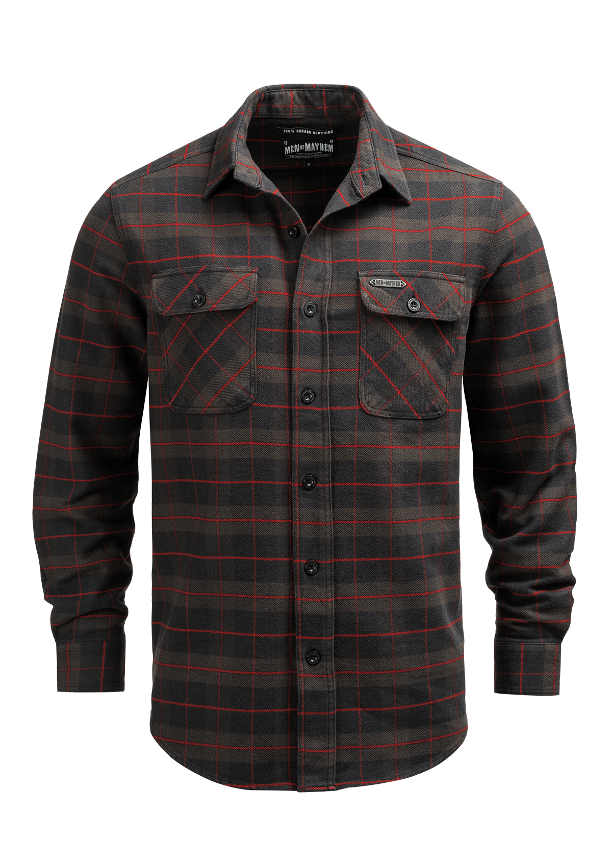 Flanellhemd Hellhound / Heavy D. - MEN OF MAYHEM - ALAIKO - EXCHANGES - MM - M - 1060 - FH - HH - Bestseller - Flanellhemd