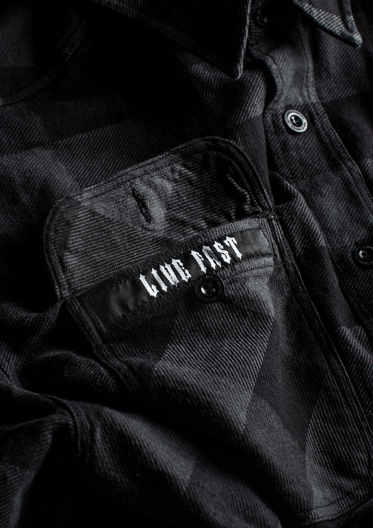 Flanellhemd Iron / Heavy D. - MEN OF MAYHEM - ALAIKO - EXCHANGES - MM - M - 1060 - FH - IH - Flanellhemd - Grau