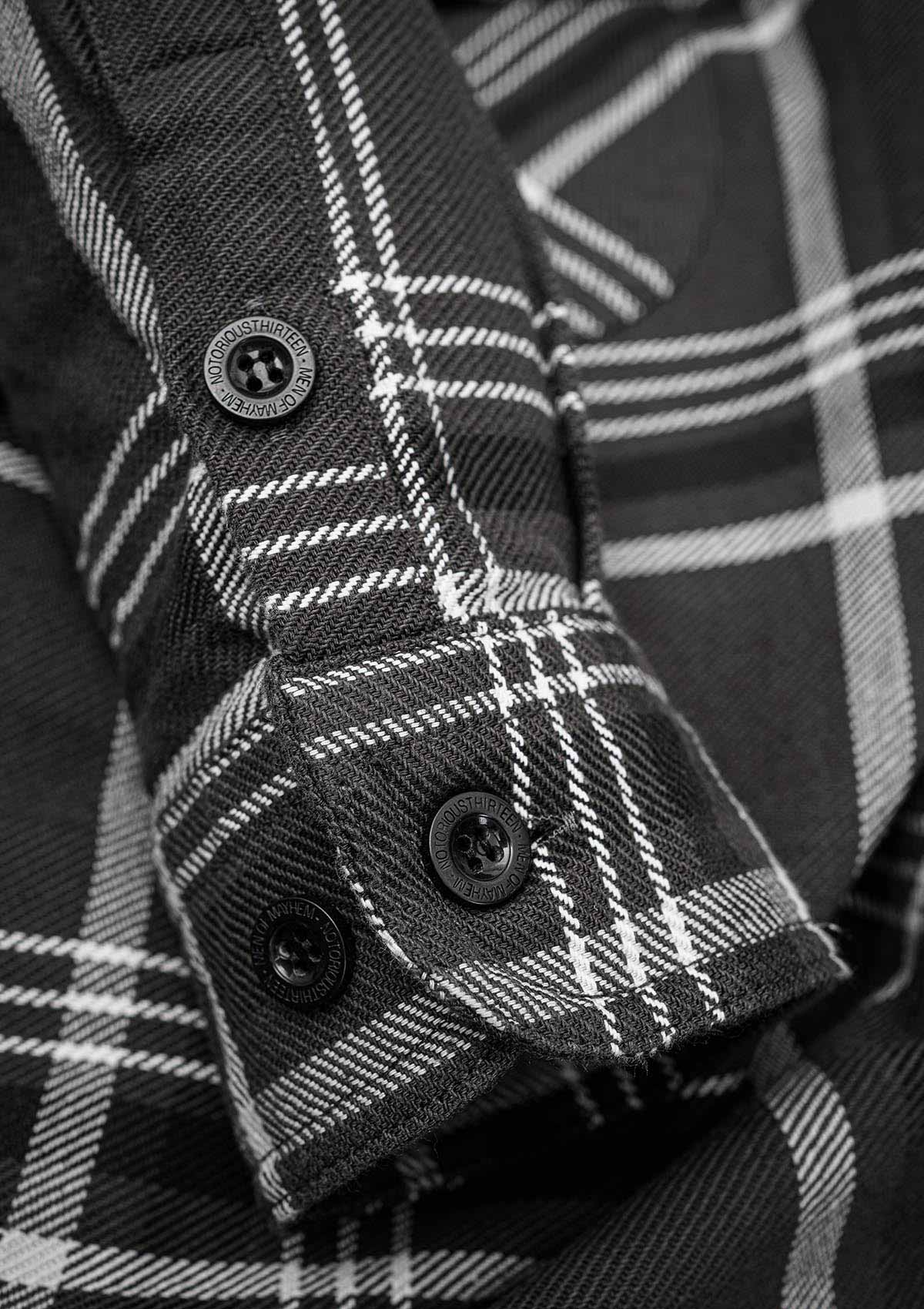 Flanellhemd Smoke / Heavy D. - MEN OF MAYHEM - ALAIKO - EXCHANGES - MM - M - 1060 - FH - SM - Flanellhemd - Grau