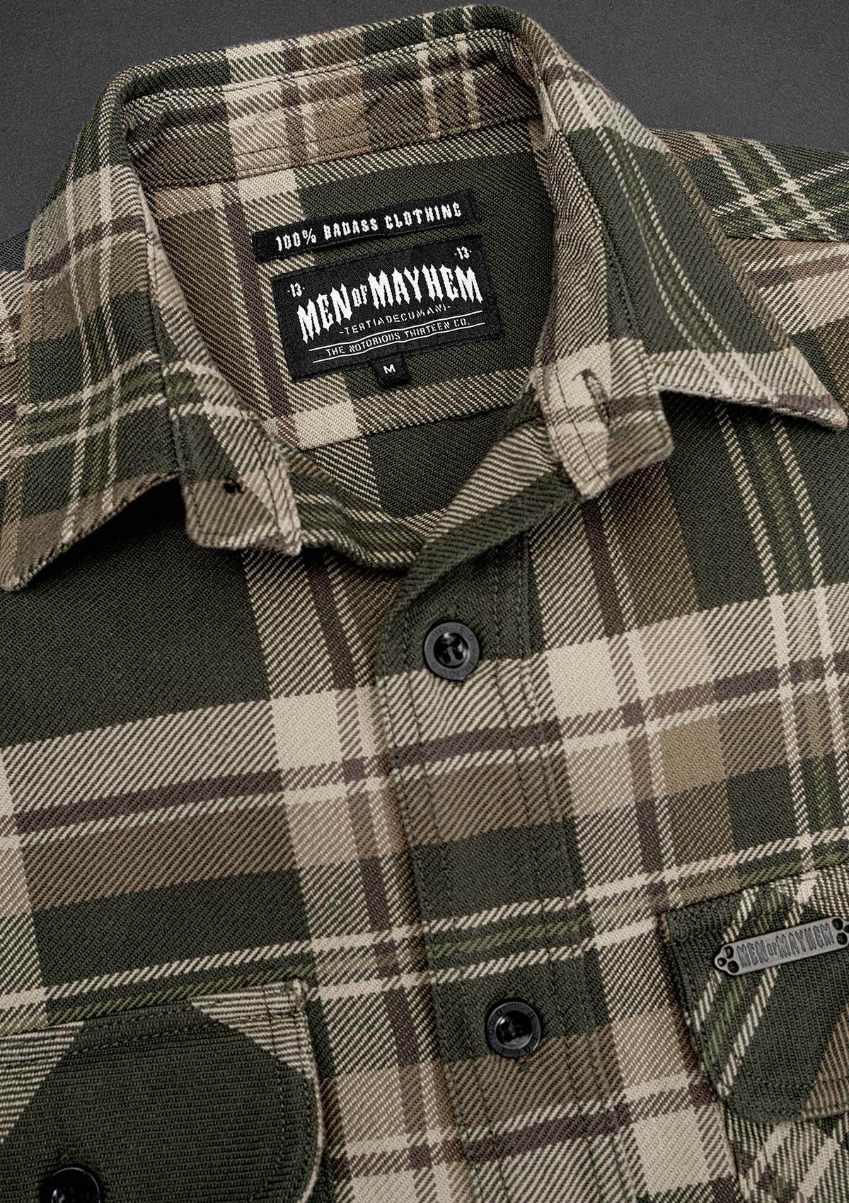 Flanellhemd Wasteland / Heavy D. - MEN OF MAYHEM - Flanellhemd - Hemden - Men