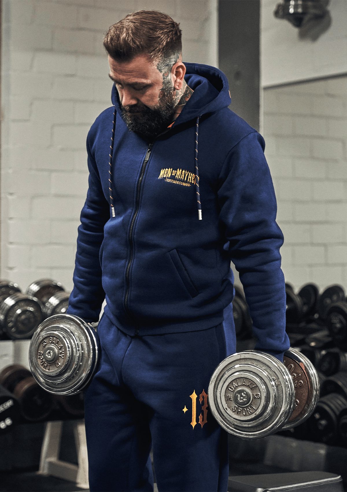 Hoodie Jacke Mayhem Classic N/G MK3 - MEN OF MAYHEM - ALAIKO - EXCHANGES - MM - M - 1080 - HJ - NG - MK3 - Blau - blue