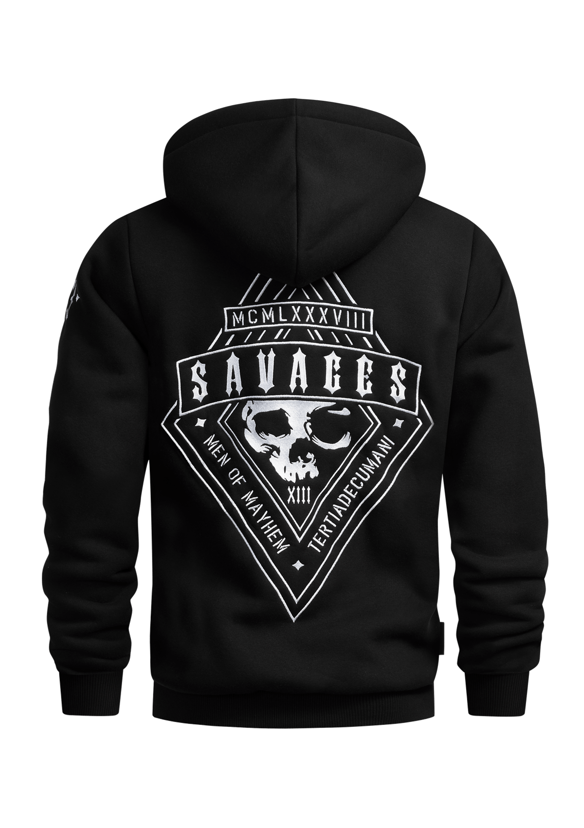 Hoodie Jacke Savages S/W - MEN OF MAYHEM - ALAIKO - EXCHANGES - MM - M - 1080 - HJ - SV - SW - black - Hoody Jacken