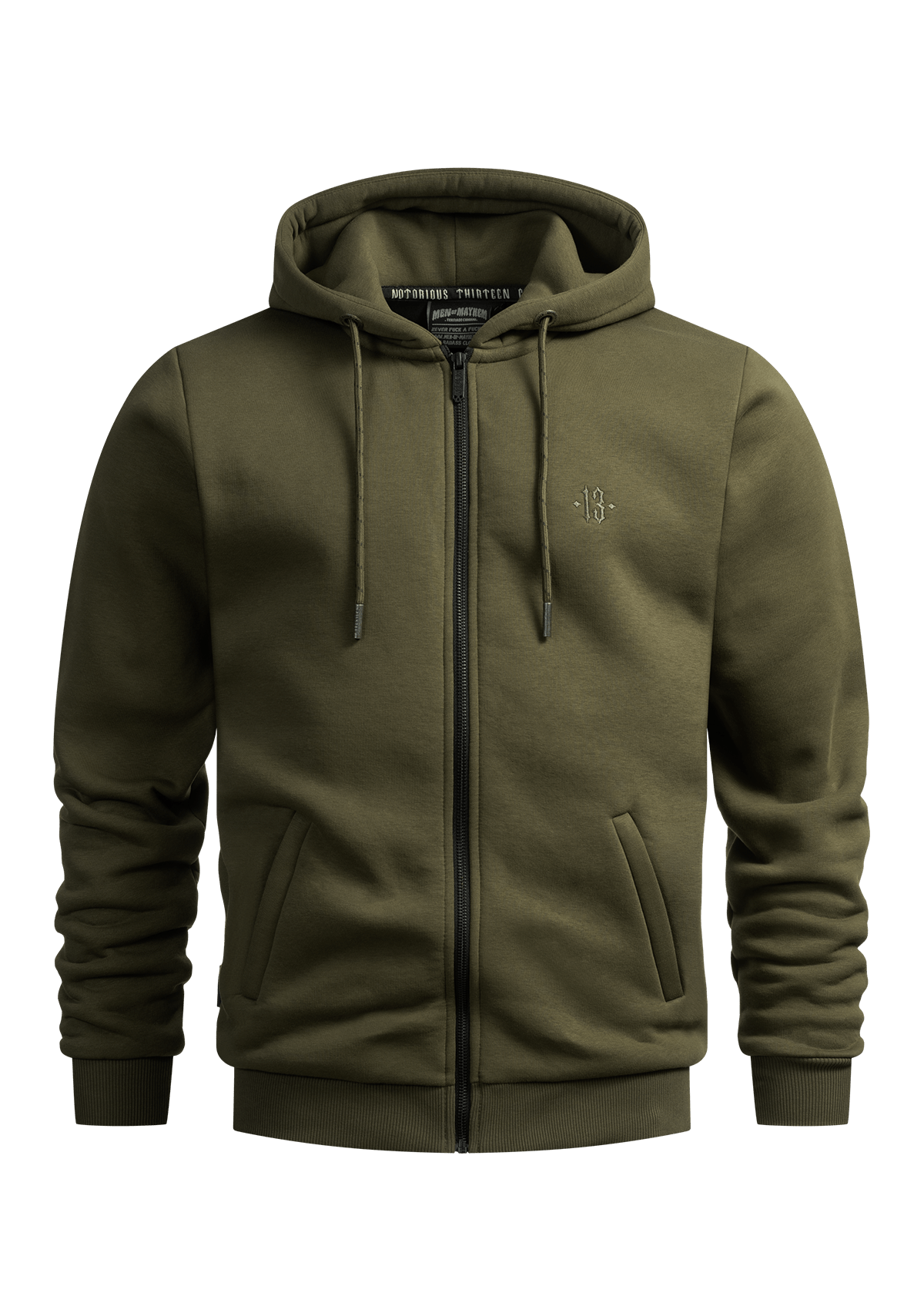 Hoody Jacke Original Khaki - MEN OF MAYHEM - ALAIKO - EXCHANGES - MM - M - 1080 - HJO - KK - Hoody Jacke Original - Hoody Jacken