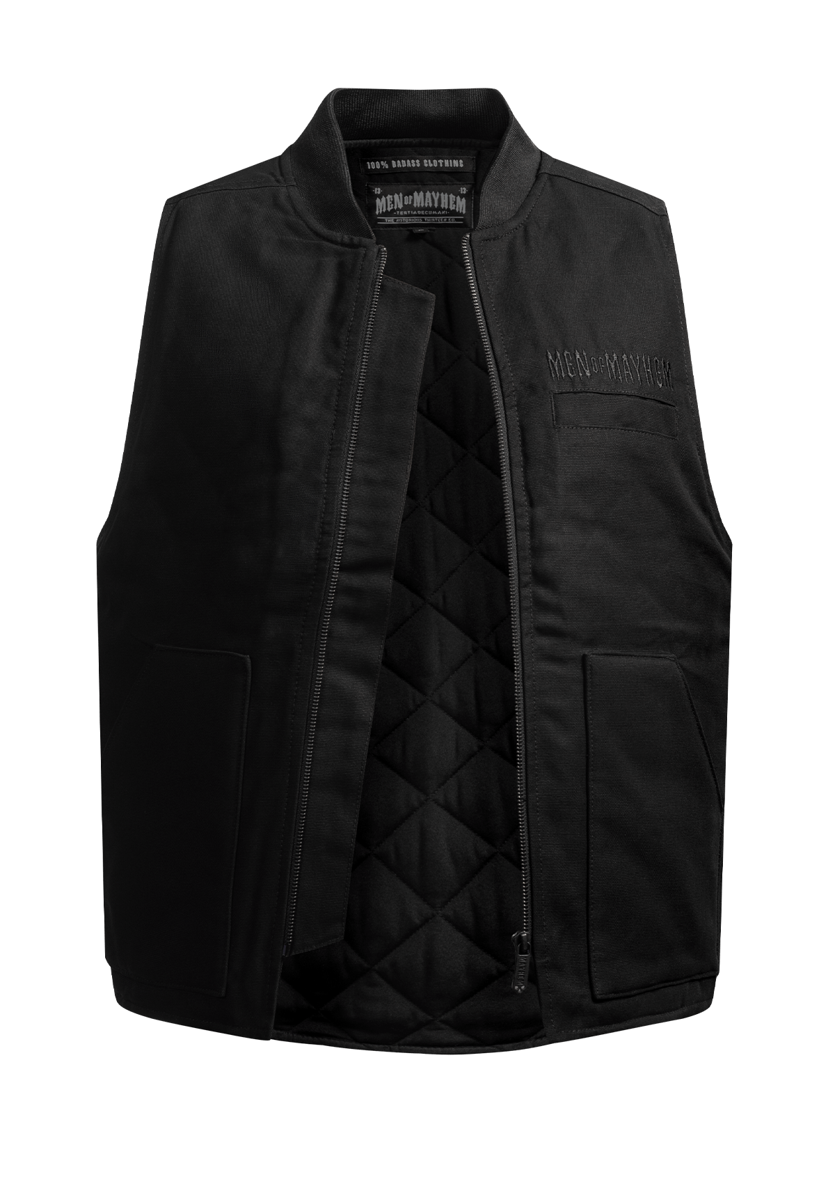 Weste Mayhem Blacktop B/B - MEN OF MAYHEM - ALAIKO - EXCHANGES - MM - M - 1080 - MW - BT - biker - black
