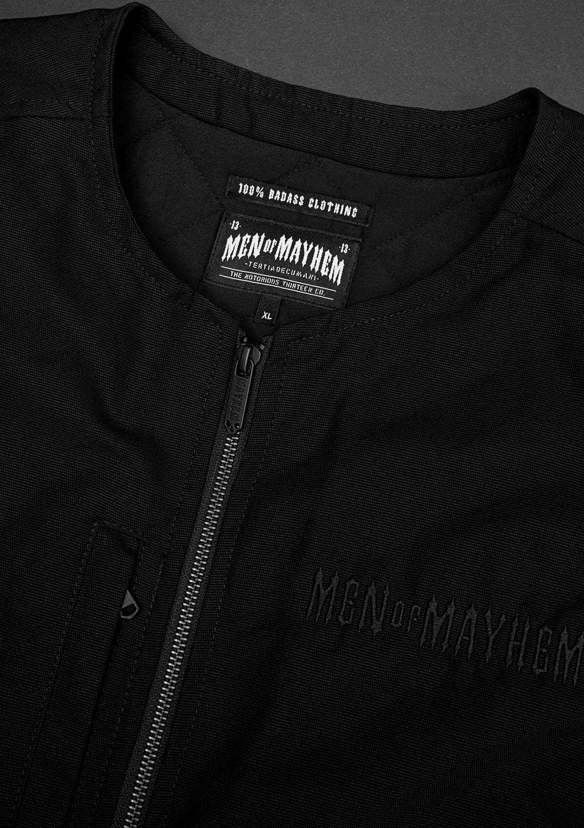 Weste Mayhem Flatline B/B - MEN OF MAYHEM - ALAIKO - EXCHANGES - MM - M - 1080 - MW - FL - biker - black