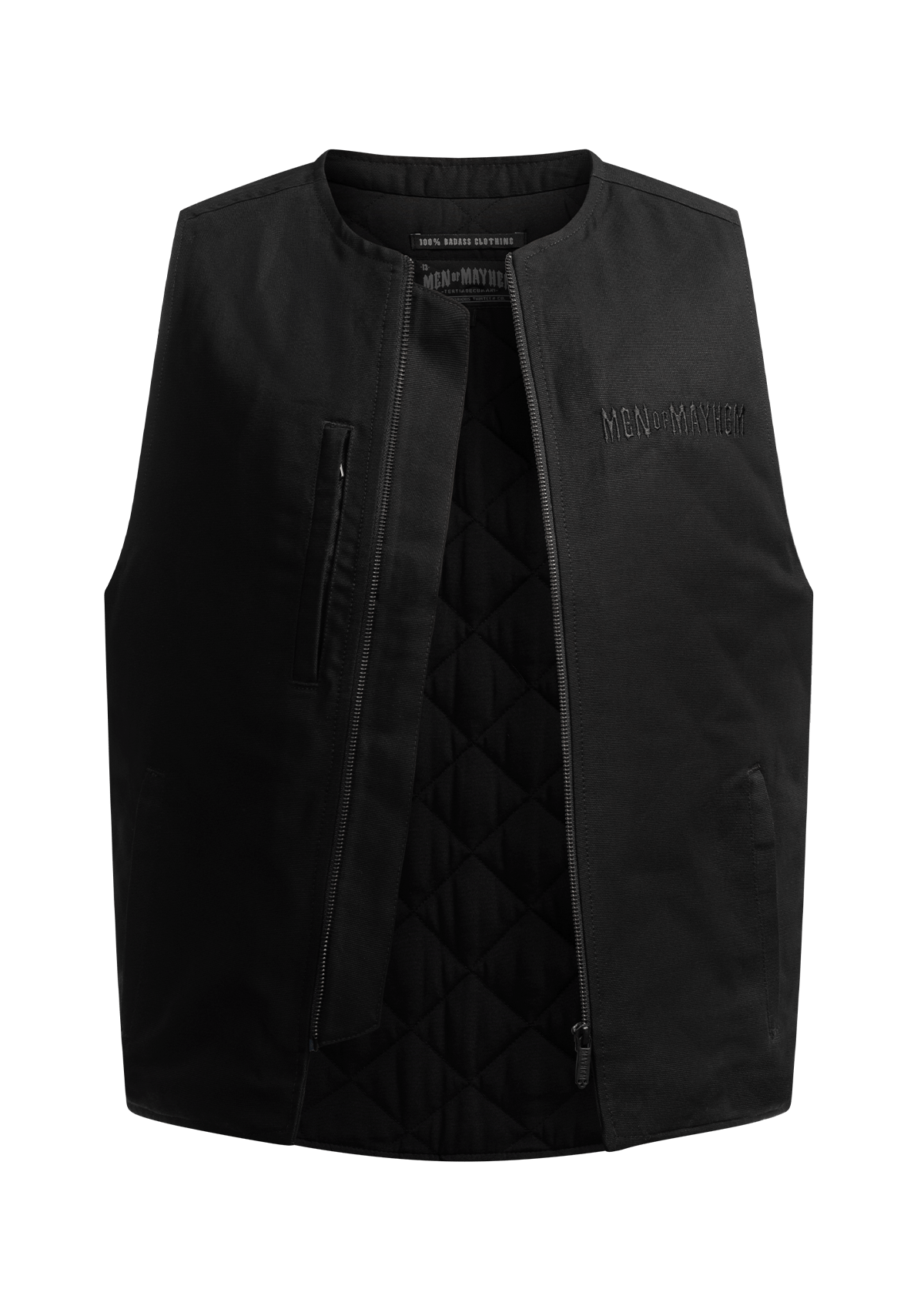 Weste Mayhem Flatline B/B - MEN OF MAYHEM - ALAIKO - EXCHANGES - MM - M - 1080 - MW - FL - biker - black