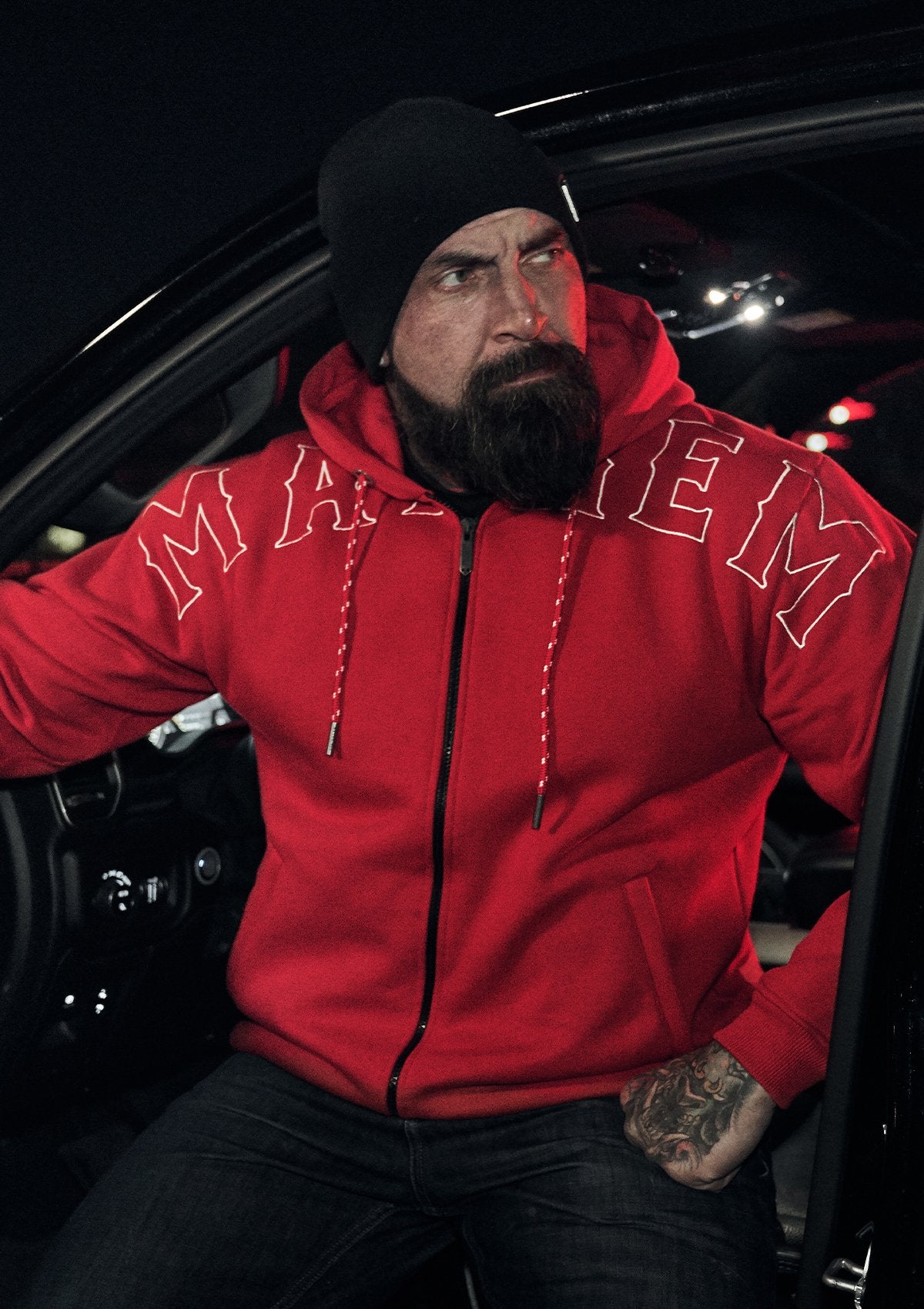 Hoody Jacke Crook R/W - MEN OF MAYHEM - ALAIKO-EXCHANGES-MM-M-1100-HJC-RW - Crook - Hoody Jacken