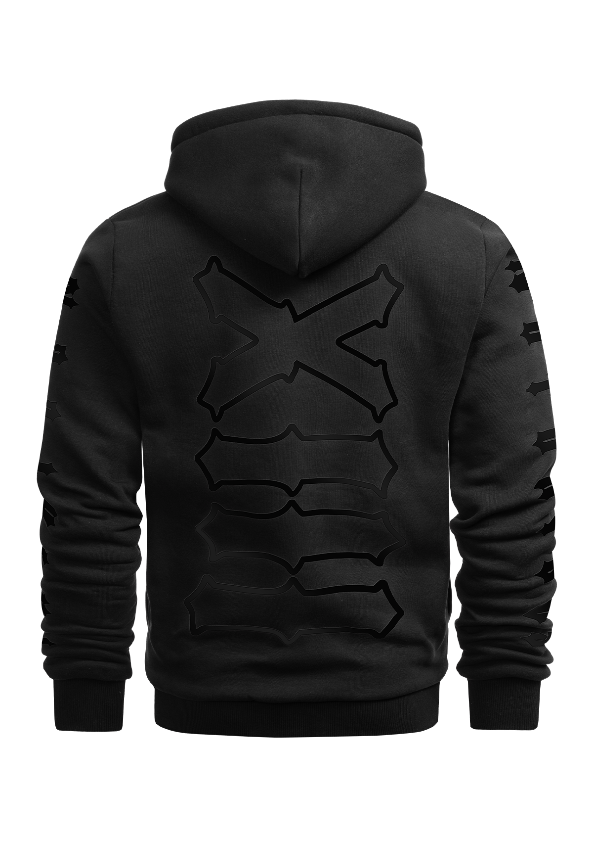 Hoodie Jacke Notorious Thirteen B/B - MEN OF MAYHEM - ALAIKO - EXCHANGES - MM - M - 1100 - HJNT - BB - allblack - black