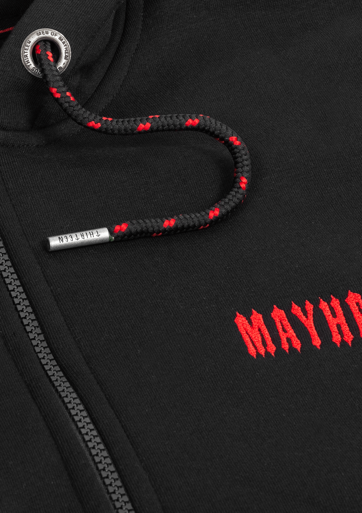 Hoodie Jacke Notorious Thirteen S/R - MEN OF MAYHEM - ALAIKO - EXCHANGES - MM - M - 1100 - HJNT - SR - black - Hoody Jacke Notorious Thirteen