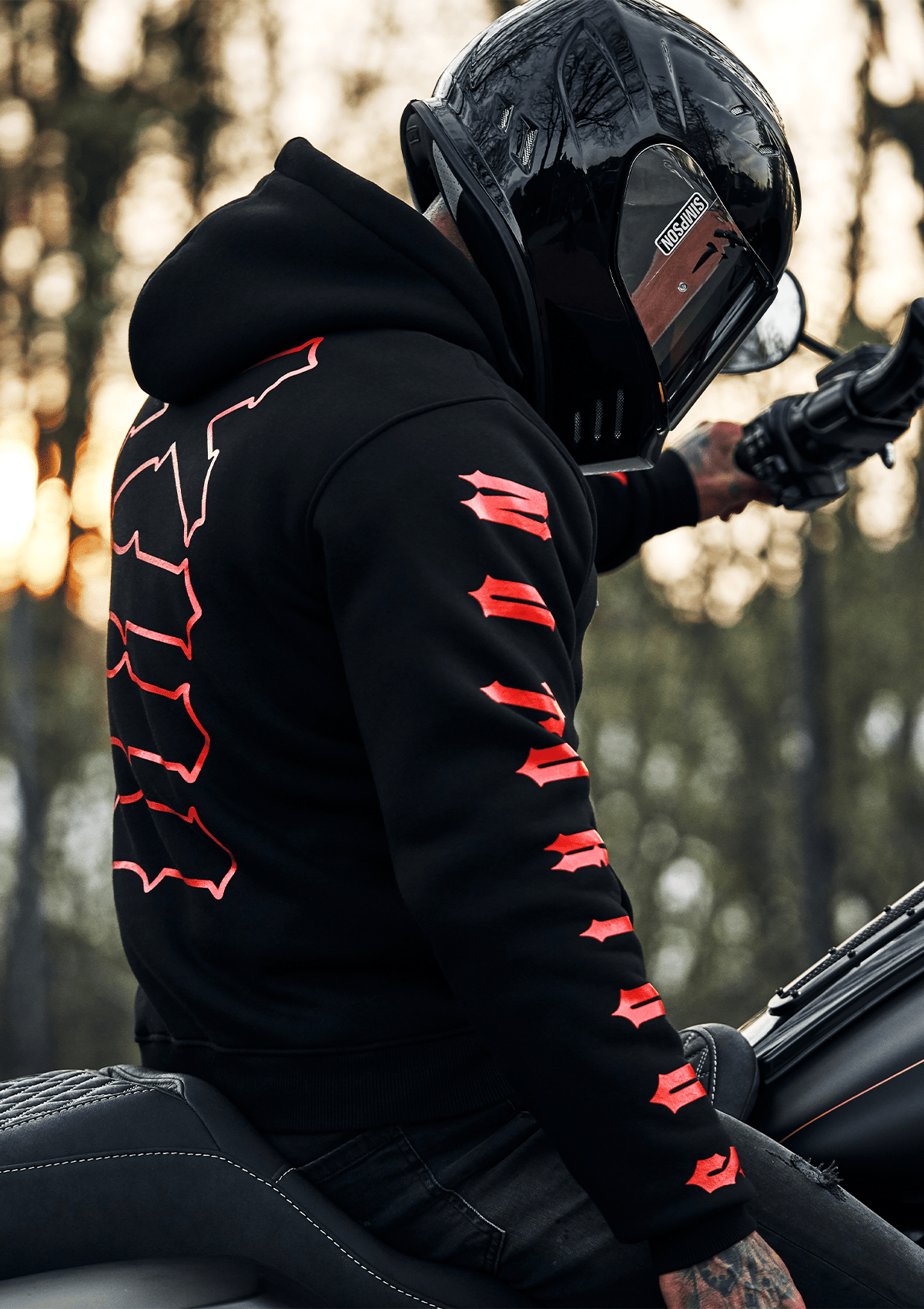 Hoodie Jacke Notorious Thirteen S/R - MEN OF MAYHEM - ALAIKO - EXCHANGES - MM - M - 1100 - HJNT - SR - black - Hoody Jacke Notorious Thirteen