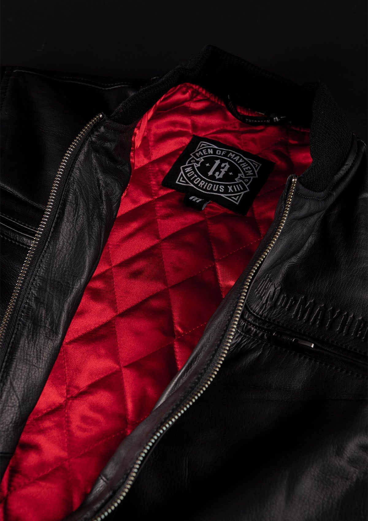 Lederjacke Rampage - MEN OF MAYHEM - ALAIKO - EXCHANGES - MM - M - 1100 - MR - LJ - biker - black