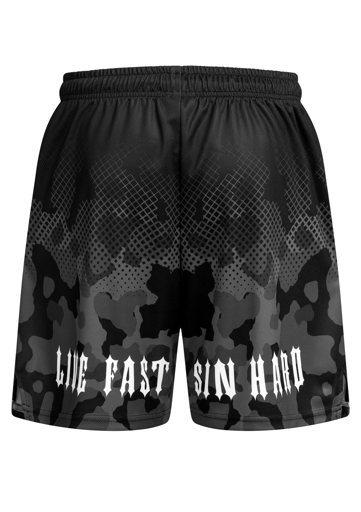 Light Shorts Mayhem Camo B/C - MEN OF MAYHEM - ALAIKO - EXCHANGES - MM - M - 1110 - LS - BC - BC - black camo