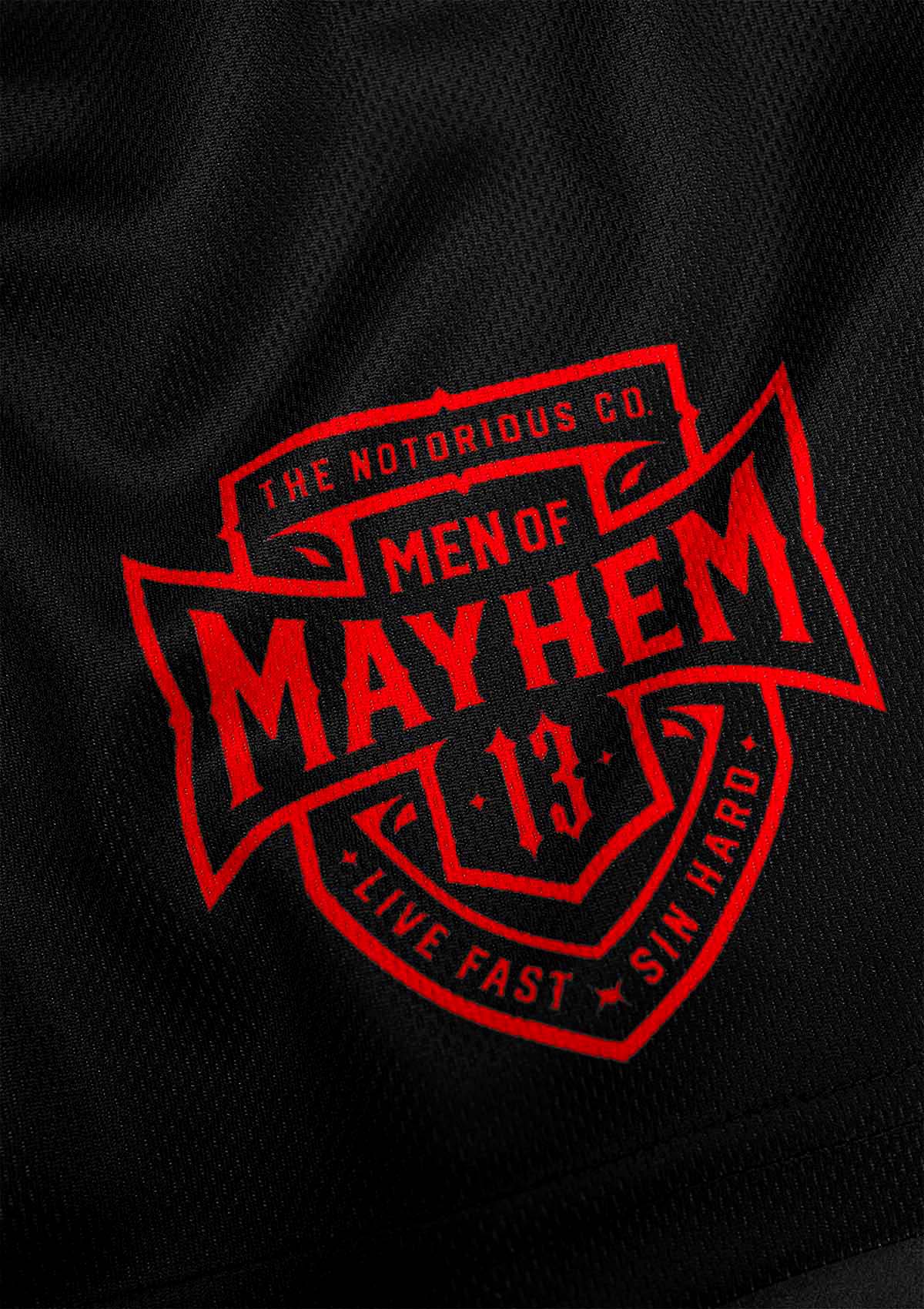 Light Shorts COA S/R - MEN OF MAYHEM - ALAIKO - EXCHANGES - MM - M - 1110 - LS - COA - SR - black - COA