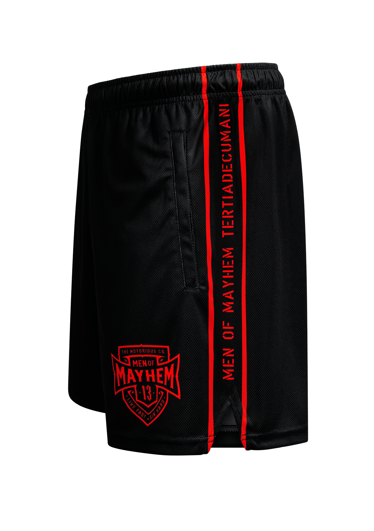 Light Shorts COA S/R - MEN OF MAYHEM - ALAIKO - EXCHANGES - MM - M - 1110 - LS - COA - SR - black - COA