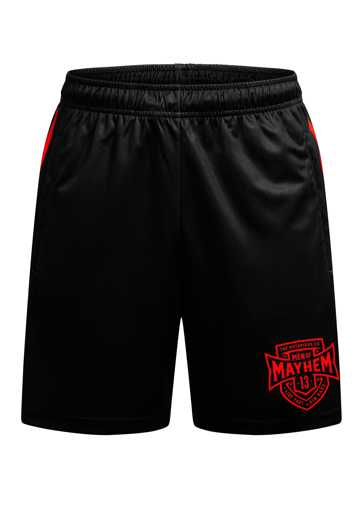 Light Shorts COA S/R - MEN OF MAYHEM - ALAIKO - EXCHANGES - MM - M - 1110 - LS - COA - SR - black - COA