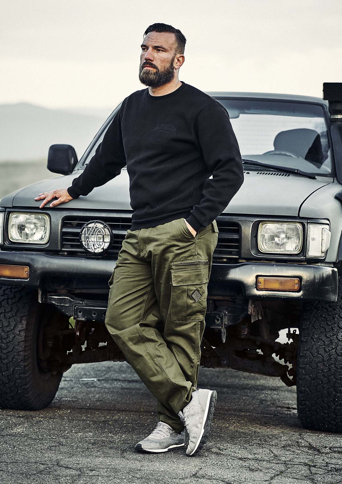 Cargohose Rough Oliv - MEN OF MAYHEM - ALAIKO - EXCHANGES - MM - M - 1120 - CH - RO - cargo - Cargohose