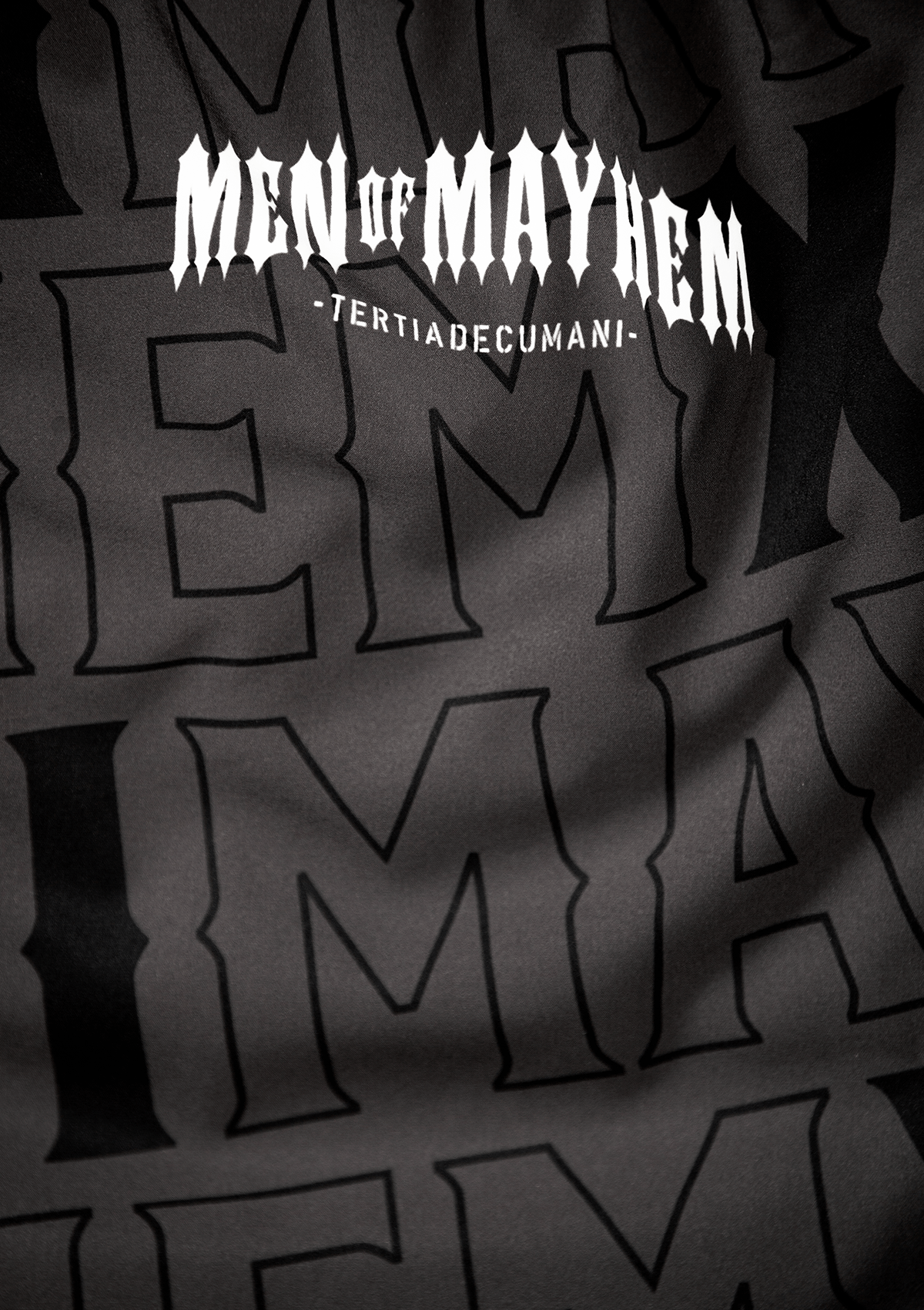 Badehose XIII Allover G/S - MEN OF MAYHEM - ALAIKO - EXCHANGES - MM - M - 1130 - AO - GS - Badehose - Grau