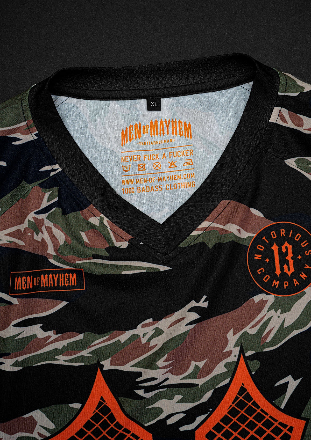 Jersey Tiger Camo - MEN OF MAYHEM - ALAIKO - EXCHANGES - MM - M - 1140 - LJ - JTC - Jerseys - Men